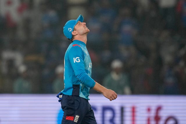 Jos Buttler appears dejected as England slide to defeat against India