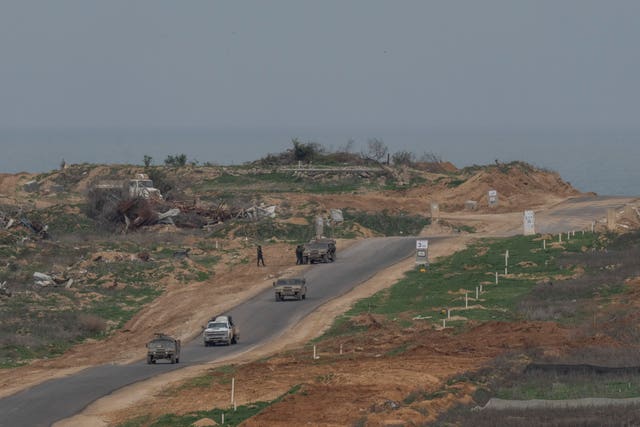 Israeli soldiers inside the northern Gaza Strip 