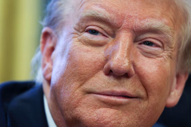 President Donald Trump in the Oval Office at the White House in Washington