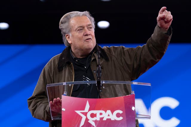 Steve Bannon speaks at the Conservative Political Action Conference