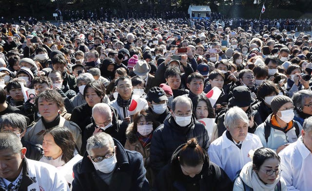 Crowds of people in Tokyo