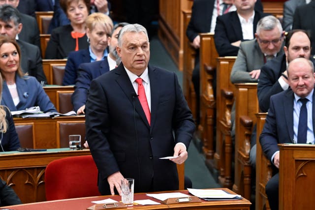 Hungary Orban Parliament