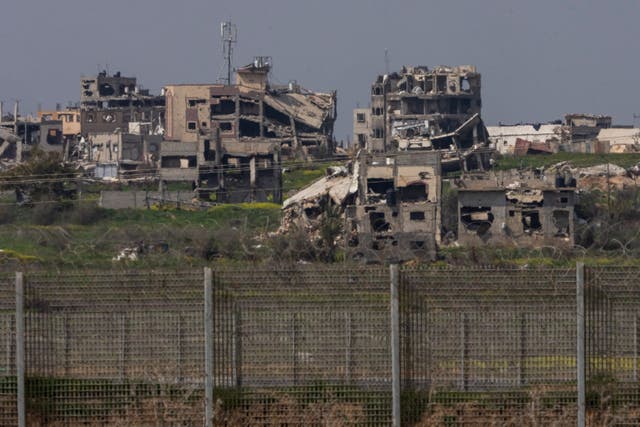 Destroyed buildings in northern Gaza