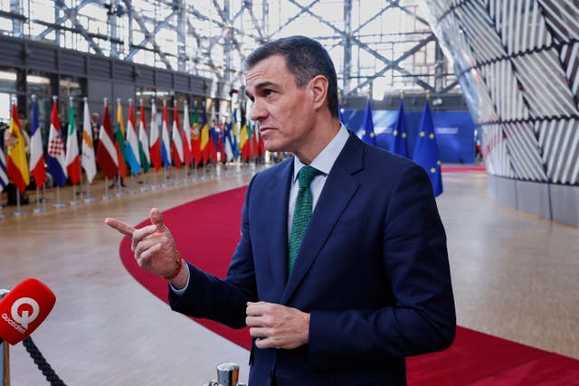 Spanish Prime Minister Pedro Sanchez