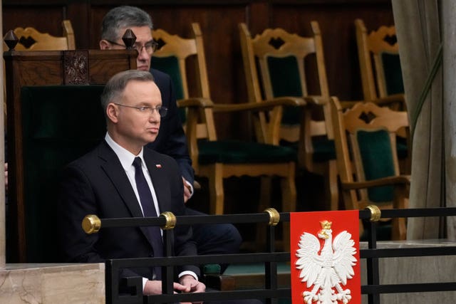 Poland’s president Andrzej Duda 