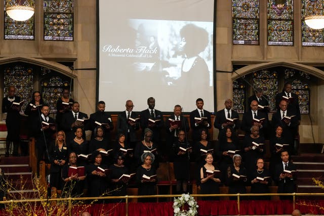 A choir performing