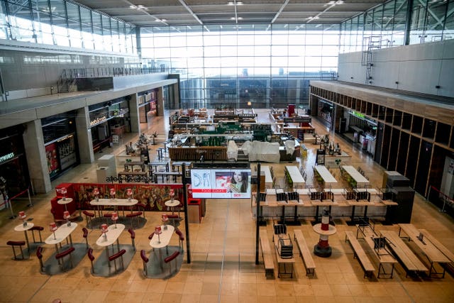 Empty airport in Germany