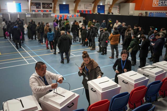 Ballot boxes being prepared in Nuuk, Greenland