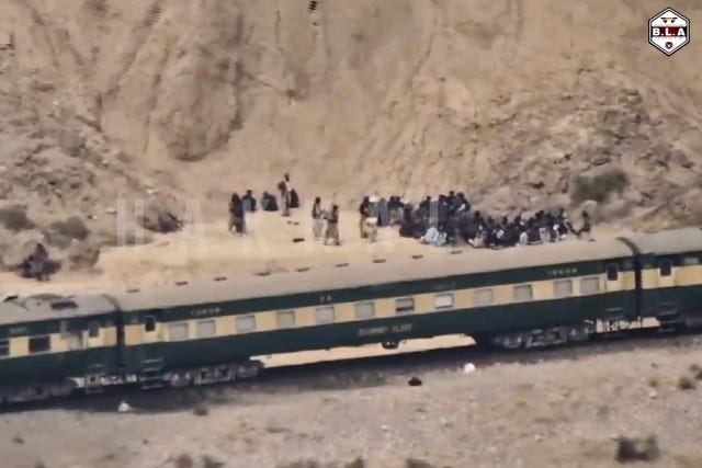 Pakistan Train Attacked