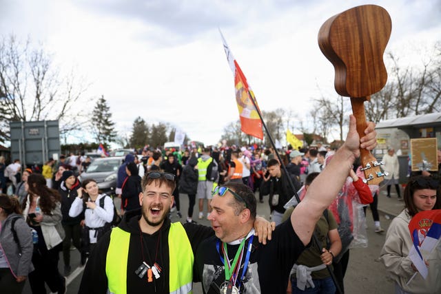 Serbia protesters