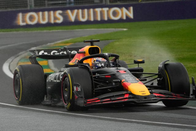 Max Verstappen in action for Red Bull