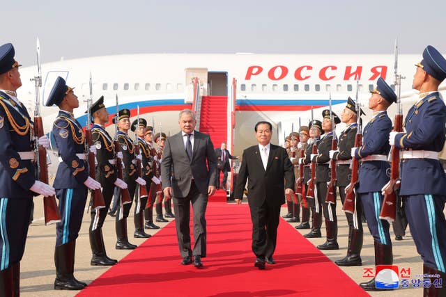 Sergei Shoigu on the red carpet