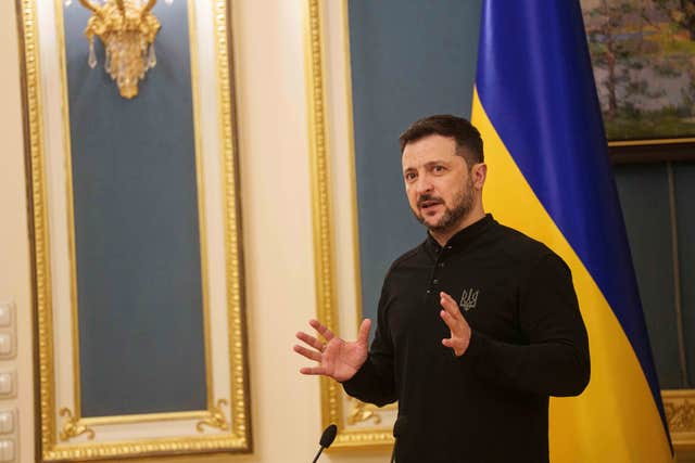 Ukrainian President Volodymyr Zelensky