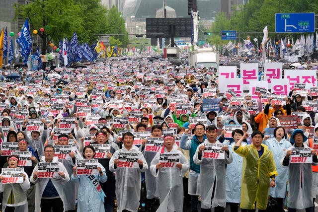 APTOPIX South Korea May Day Labor