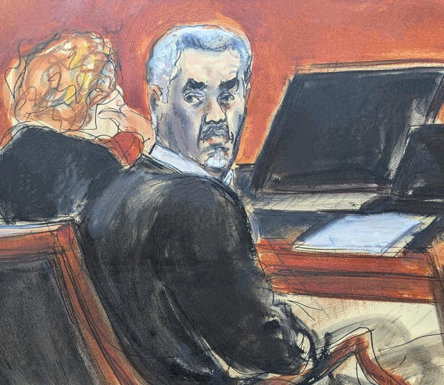 Court sketch of Sean ‘Diddy’ Combs