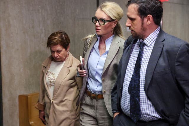 Dr Ewa Sokola arriving in court
