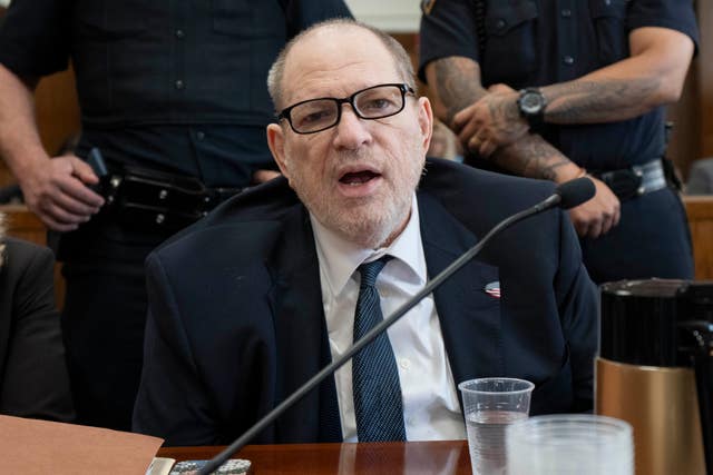 Harvey Weinstein in court