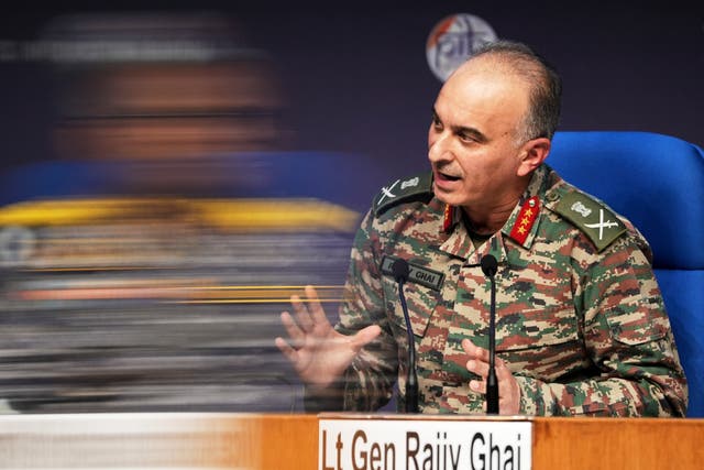 India's military chief Lt Gen Rajiv Ghai 