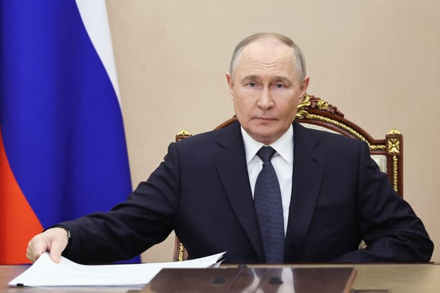 Russian president Vladimir Putin 