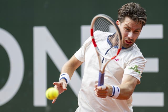 Cameron Norrie strikes a forehand