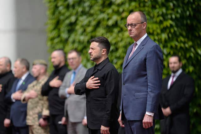 Volodymyr Zelensky and Friedrich Merz