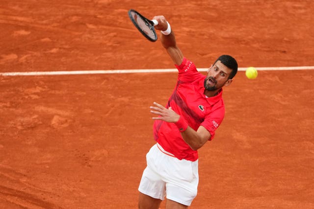 Novak Djokovic will play on Saturday night 