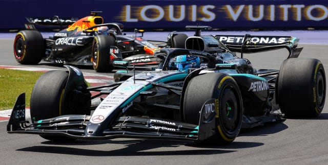 George Russell saw off Max Verstappen to win the Canadian Grand Prix 
