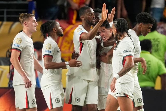 Chelsea players celebrate