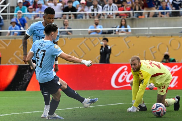 Phil Foden hit City's fourth goal 