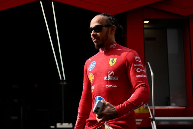Ferrari driver Lewis Hamilton 