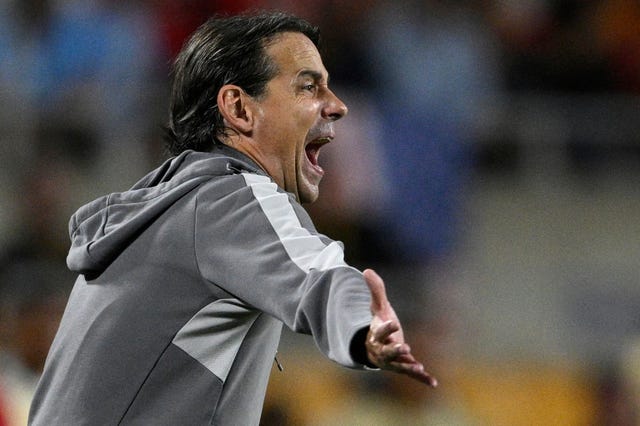 Al-Hilal manager Simone Inzaghi yells 