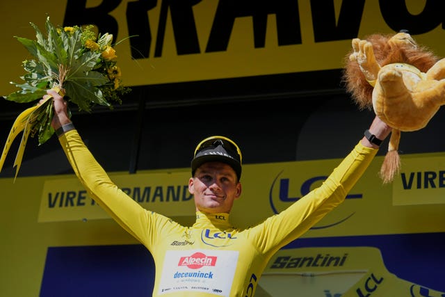 Mathieu van der Poel has taken over the yellow jersey