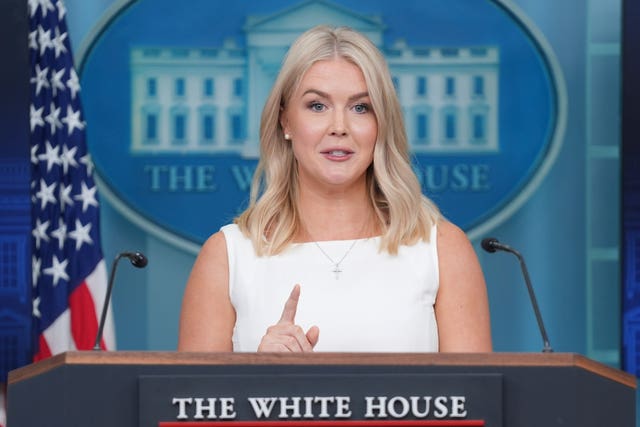 White House press secretary Karoline Leavitt