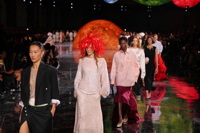 Models on the catwalk at Chanel Spring/Summer 2026