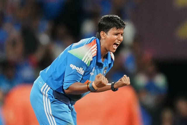 Deepti Sharma celebrating