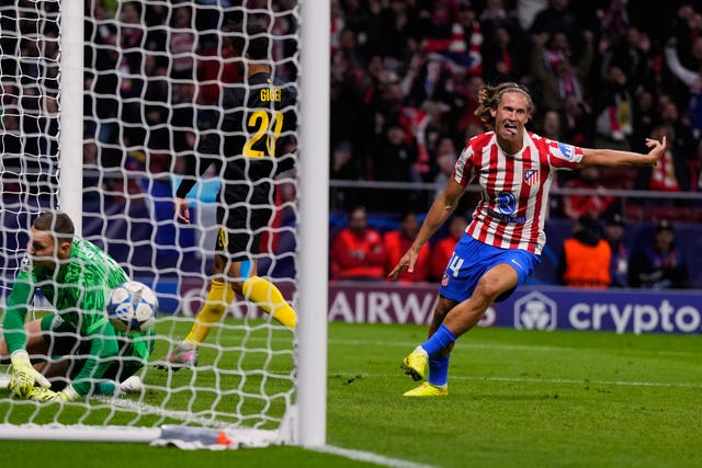 Marcos Llorente celebrating