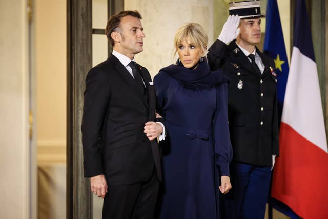 Emmanuel and Brigitte Macron 