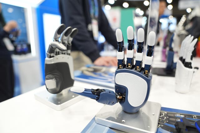 A Linker Hand L6 from Linkerbot on display during the CES tech show in Las Vegas