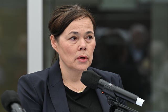 Greenland’s foreign minister Vivian Motzfeldt 