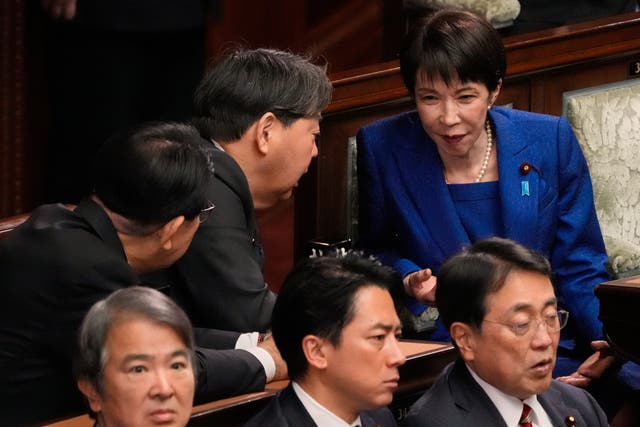 The Japanese PM and other lawmakers speak before dissolving the lower house,