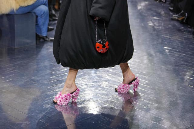 A model wears a creation as part of the Christian Dior Spring/Summer 2026 Haute Couture show