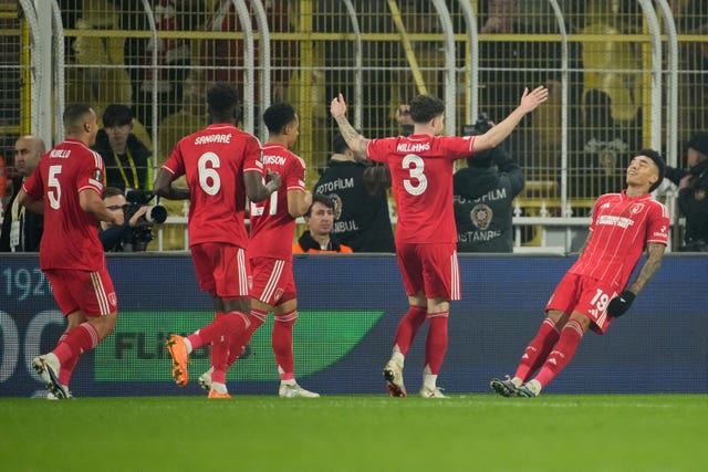 Forest celebrate scoring