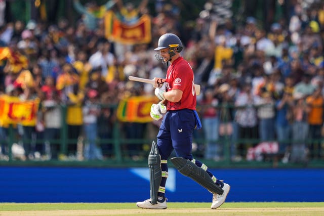 Jos Buttler walks off after being dismissed