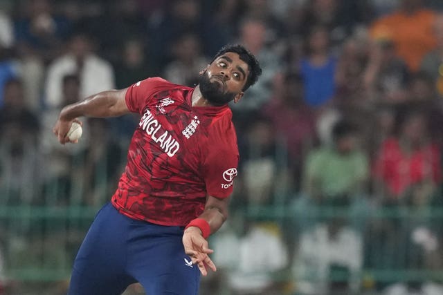 Rehan Ahmed bowls for England