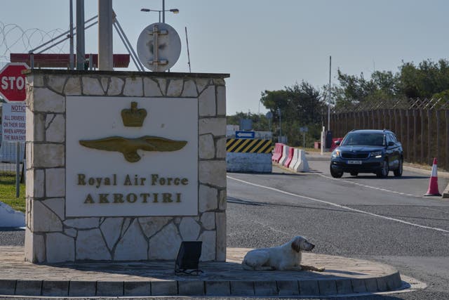 The UK’s RAF Akrotiri air base near Limassol, Cyprus 