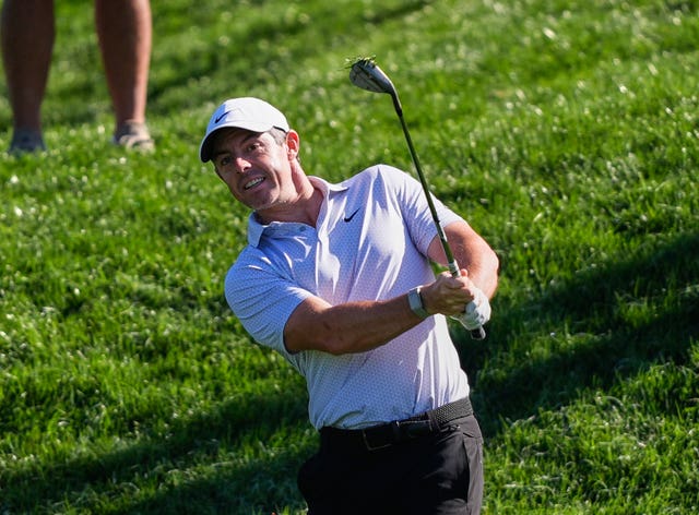 Rory McIlroy plays a shot at the Players Championship