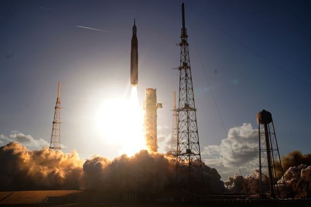 The launch at Kennedy Space Centre 
