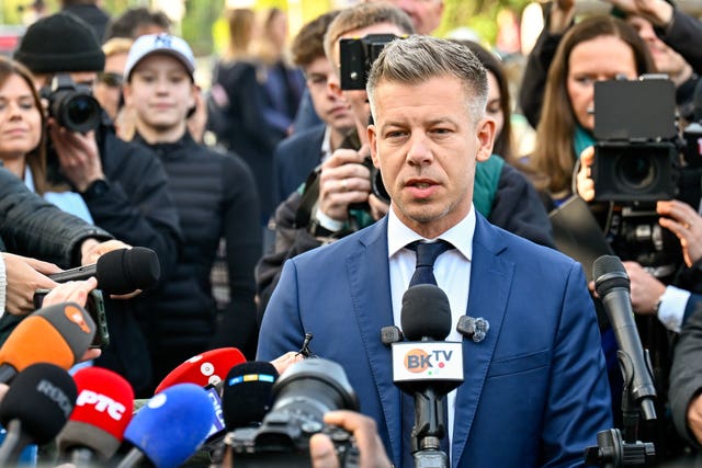 Opposition leader Peter Magyar