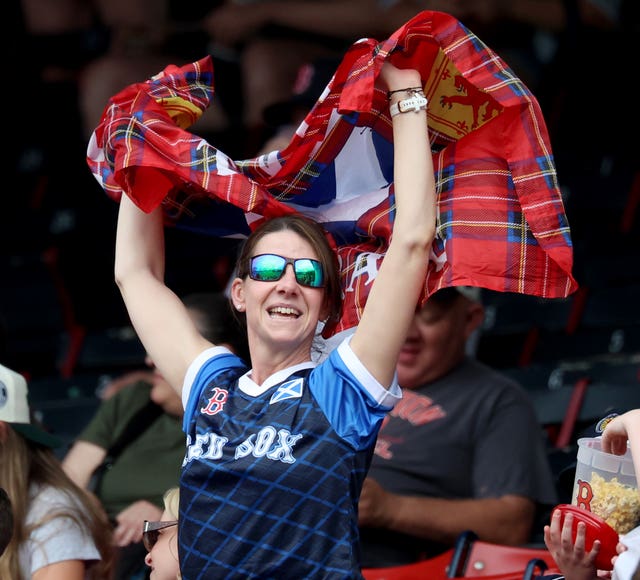 Scotland fans have fun