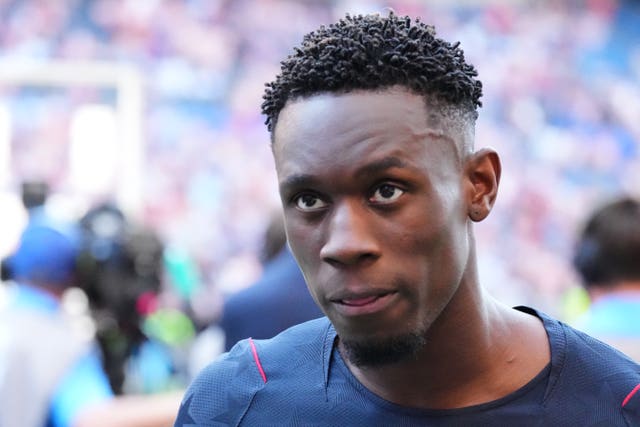 Folarin Balogun walks off the pitch